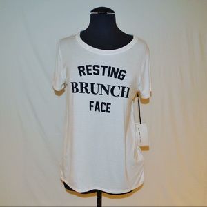 Resting Brunch Face Printed Tee